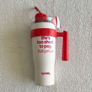 T.J. Maxx “Life’s Too Short To Pay Full Price” Juno Travel Tumbler with Handle